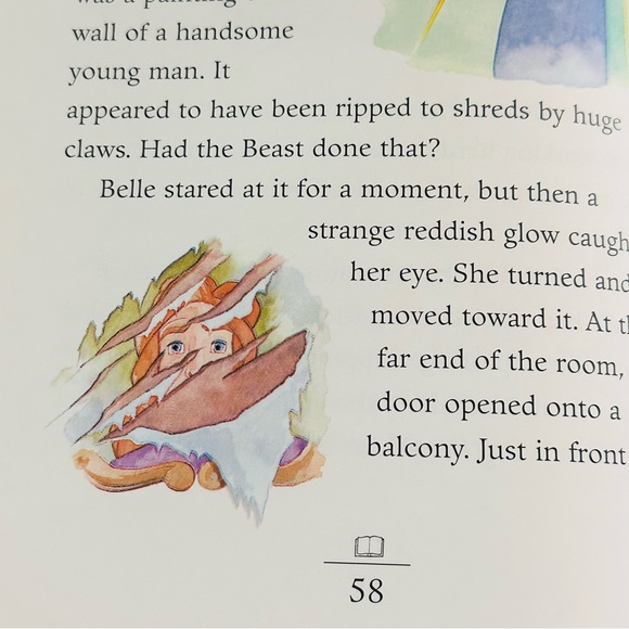 Disney Once Upon A Princess Belle Pocahontas Cinderella Hardcover Storybook Book - Picture 5 of 16